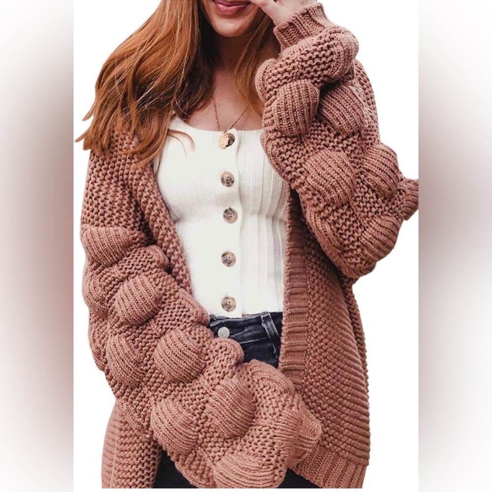 Beautiful brown cardigan - Picture 3 of 4